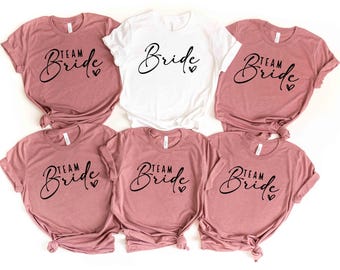 Team Bride Shirts, Bride Shirt, Bachelorette Party Shirts, Bridesmaid Shirts, Bridesmaid Proposal Gift,Bachelorette Shirts,Bride Squad Shirt