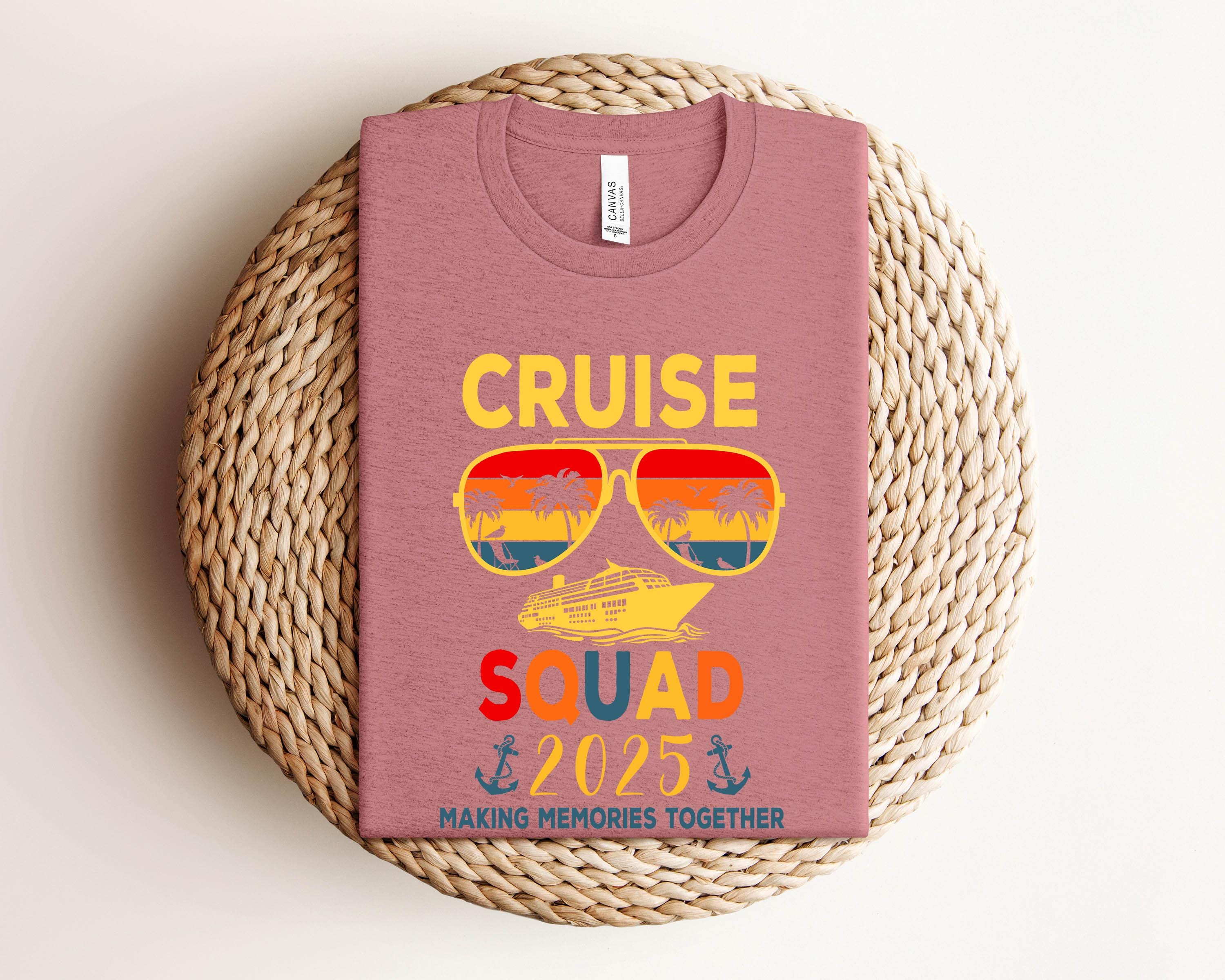 Crucero familiar 2025, camisetas de crucero familiar, camisetas de vacaciones familiares a juego, equipo de crucero 2025, camisetas de crucero 2025, conjuntos familiares a juego