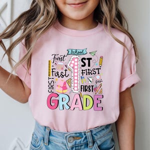 Hello First Grade Shirt | First Day of School Shirt, Back To School Shirt,1st Grade Student Shirt,First Grade Shirt,First Grade Girls & Boys