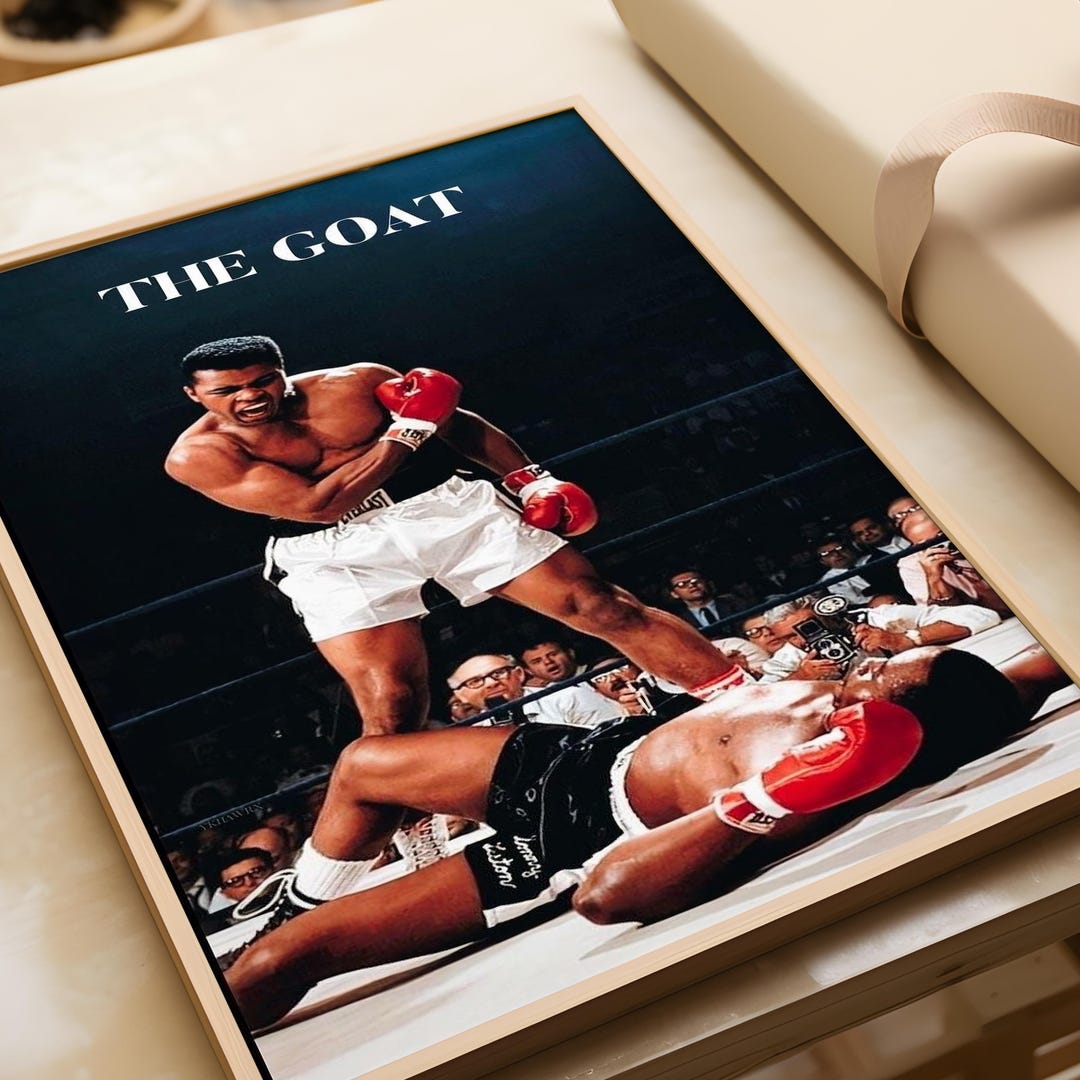 Mohammed Ali Goat Print Cassius Clay Art Picture Vintage Boxing Photo ...