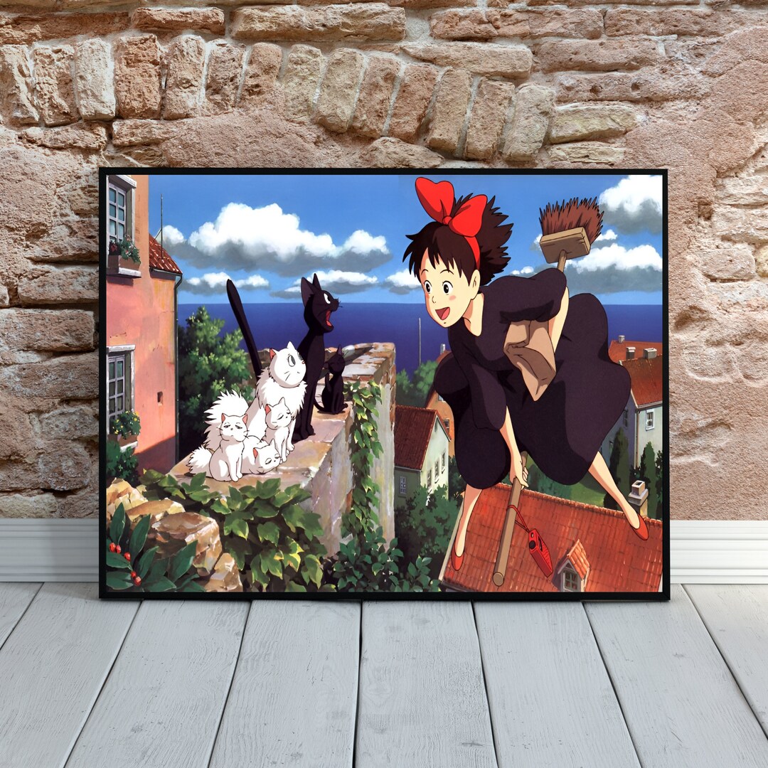 Spirited Away Studio Ghibli Wall Art Japanese Retro Anime Poster Anime