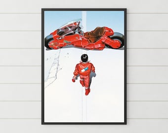 Akira Manga Arte Japonés Anime Cartel Manga Pared Arte Impresión Anime Impresión Japonés Anime Home Decor Regalo Cartel Retro Impresión Manga Cartel