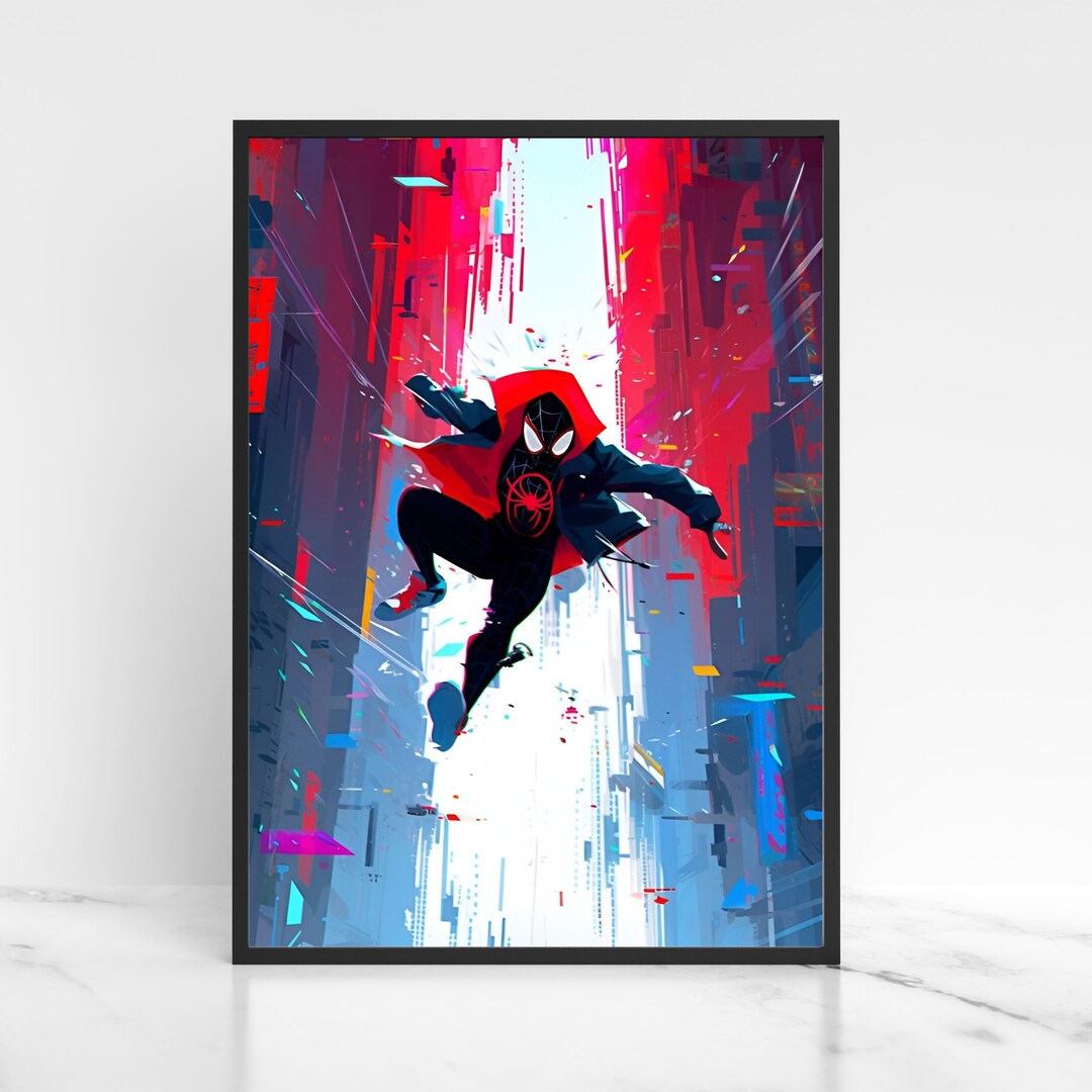 Spiderman Universe Poster Marvel Art Comic Print Spiderman Wall Art