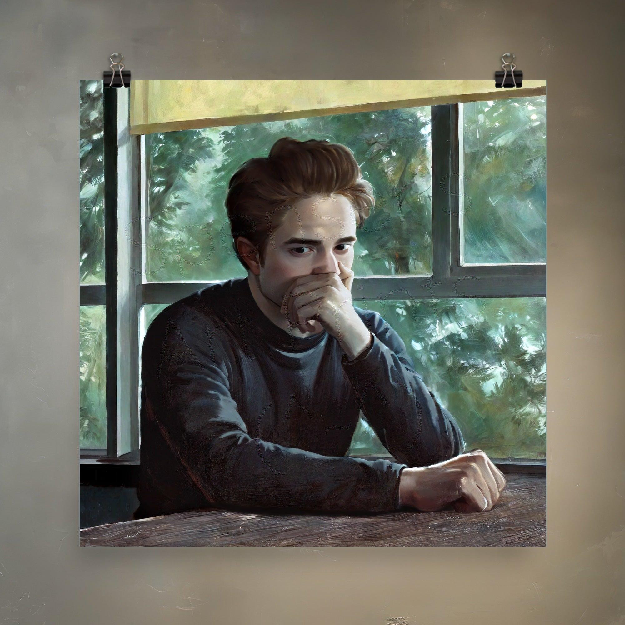 Edward Cullen Catches a Whiff | Meme Art Re-Imagined in Renaissance Painting Style on Premium Matte Paper
