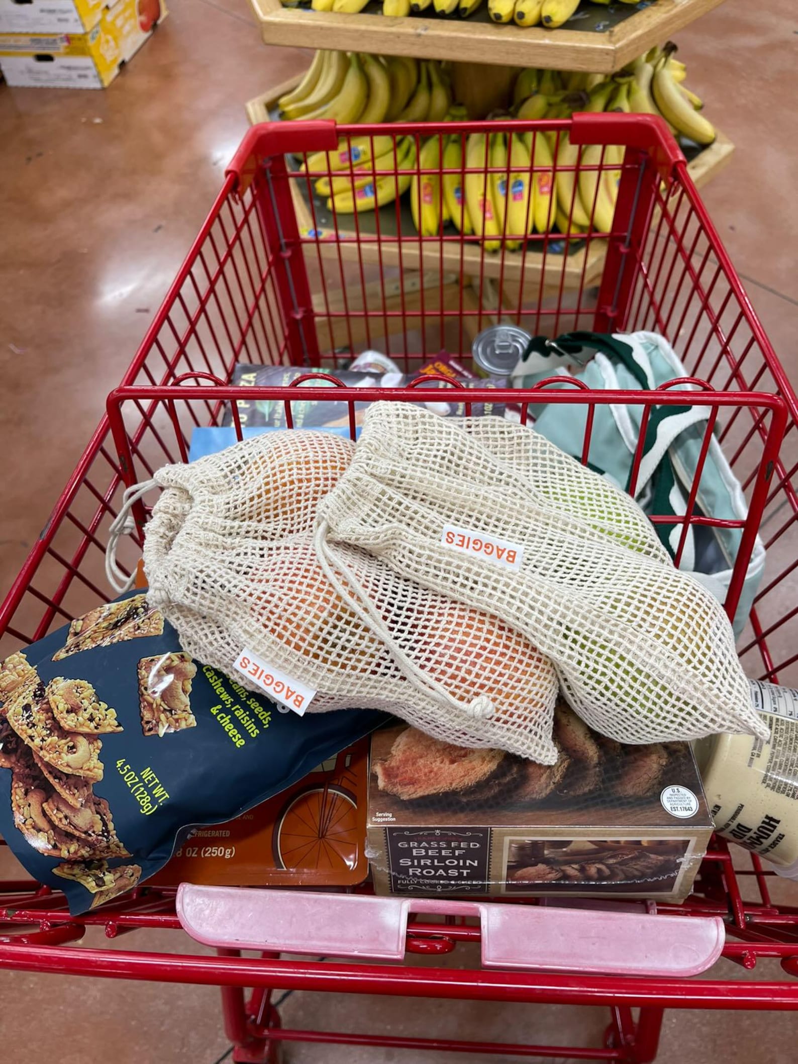 Totes Produce Cotton Mesh Produce Bags - Reusable, Eco-friendly, Zero Waste Grocery ...