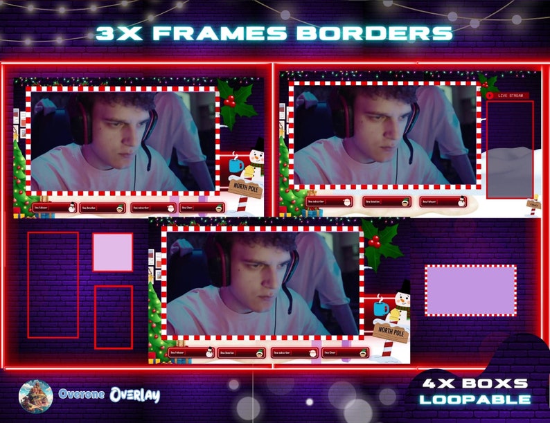 Christmas Stream Overlay Pack - Twitch Stream Screens - Winter- New ...