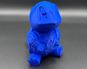 Ornamental Squirtle 3D Print | Detailed Anime Figure Decor | Custom PLA Desk Figurine