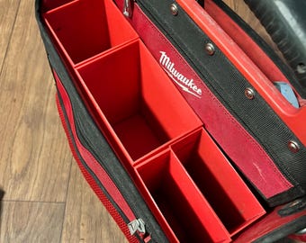 Milwaukee 12" Tote Organizer: 4-Piece PETG Insert System