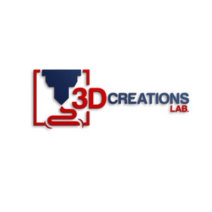 May include: A red and blue logo with a 3D printer icon and the text "3D CREATIONS LAB."