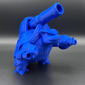 Mega Blastoise 3D Print | Ornamental Pokemon Figure | Detailed Anime Collectible | Gamer Room Decor | Gift for Pokemon Fans