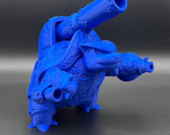 Mega Blastoise 3D Print | Ornamental Pokemon Figure | Detailed Anime Collectible | Gamer Room Decor | Gift for Pokemon Fans