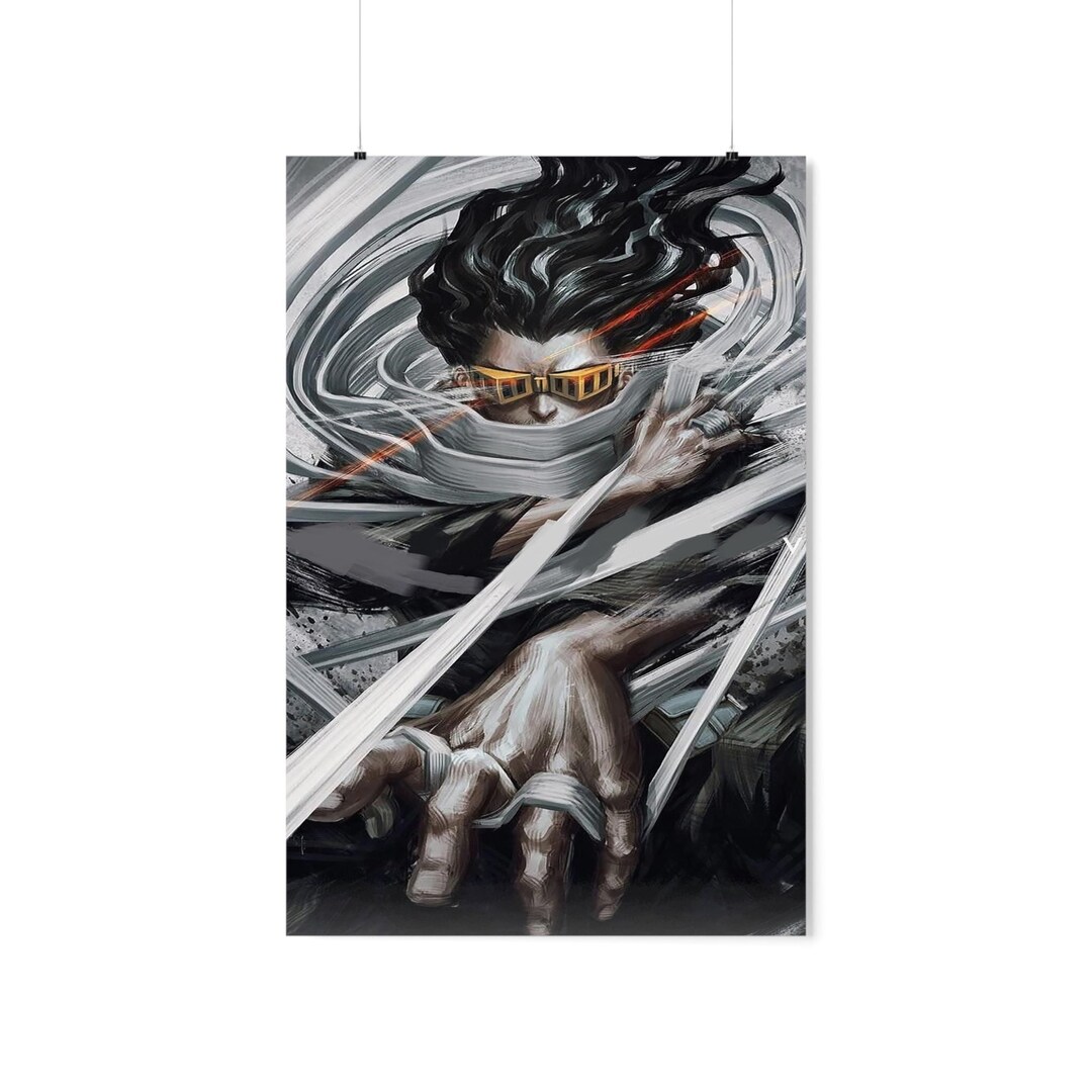 Eraser H Anime Poster HD Color All Might Poster Wall Etsy