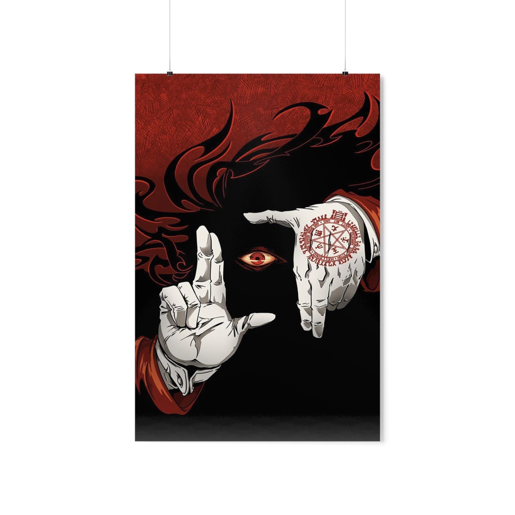 ALUCARD Inner demons Vampire Illustration Hellsing - Alucard Hellsing -  Posters and Art Prints