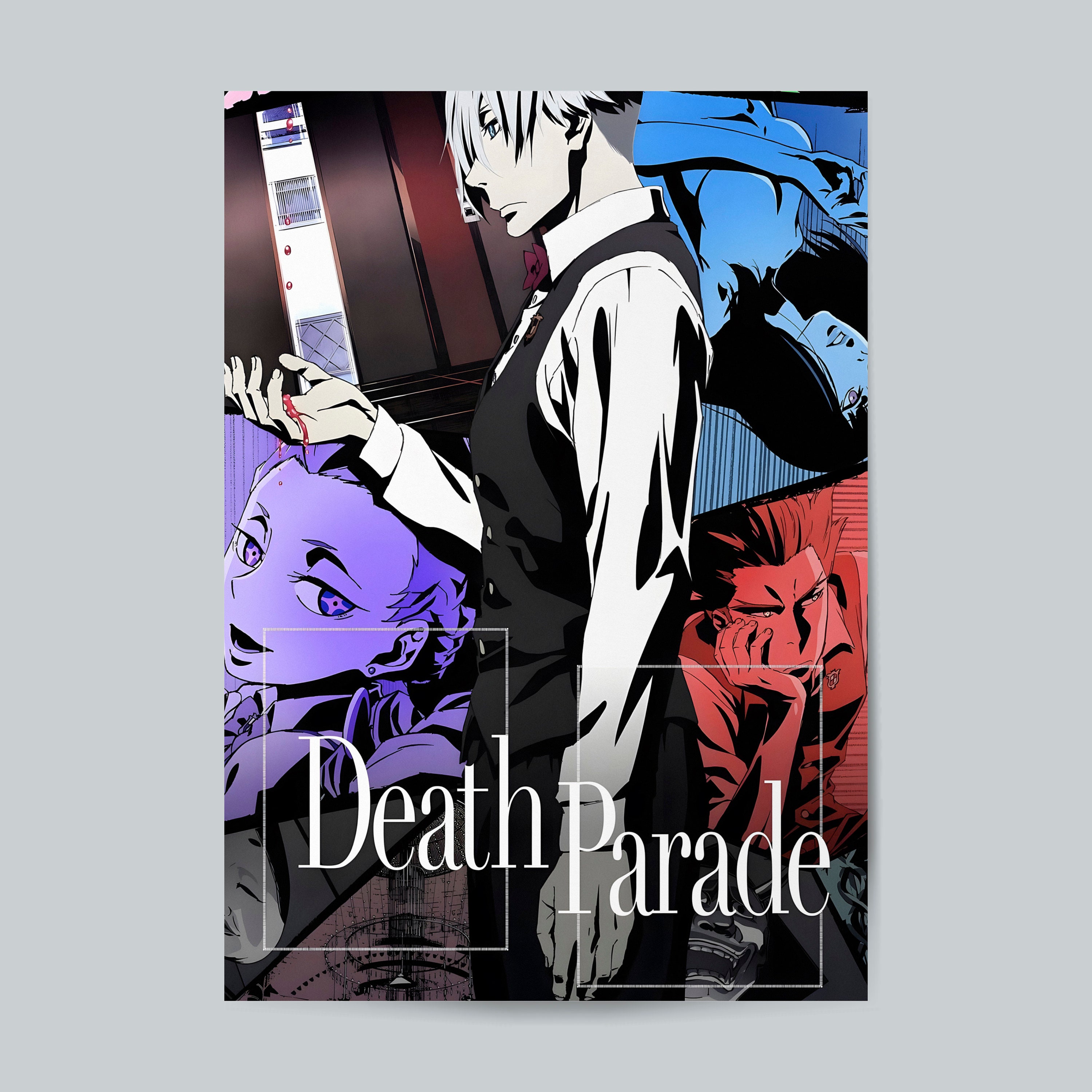 Room Decor Aesthetic White Paper Death Parade Poster Wall Art Painting  Picture Home Decoration Anime Prints DIY Interior Mural