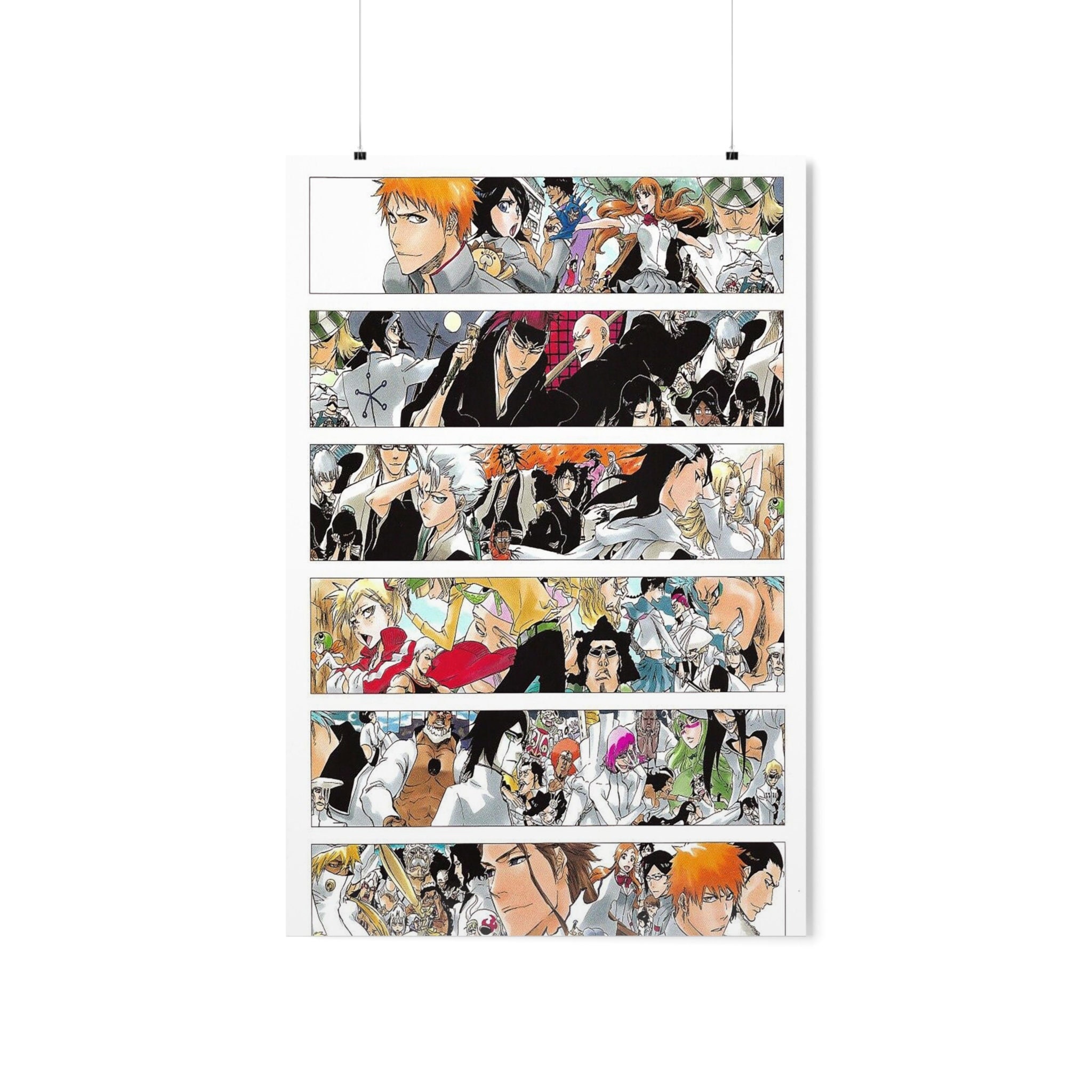 POSTER STOP ONLINE Bleach - Manga Anime TV Show Poster Print (Group -  Chained) (Size 24 x 36) (Poster & Poster Strip Set)