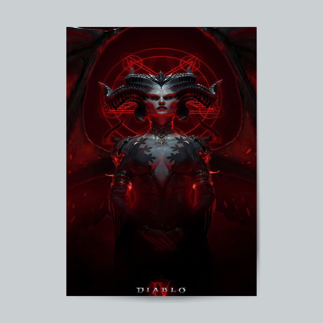 Diablo 4 Game Poster HD Color Games Poster Wall Poster Printed Poster