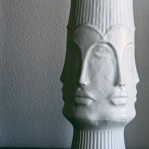 Jonathan Adler Dora Maar Goddess Faces Porcelain Vase / Pot— 27.5”