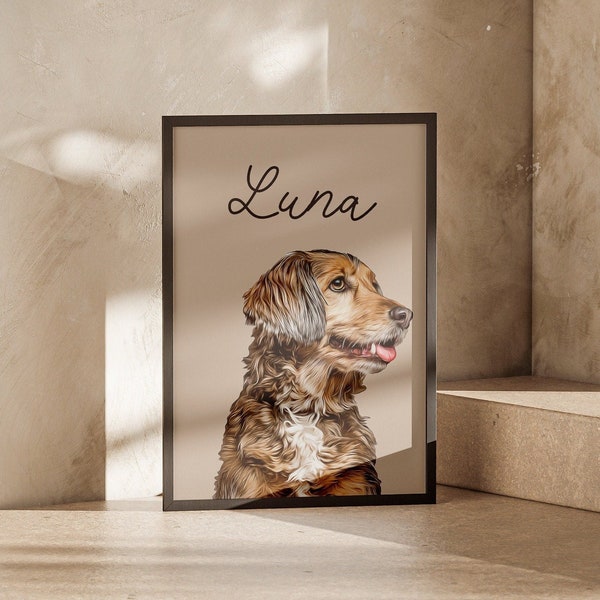 Custom Wall Pet Art Etsy