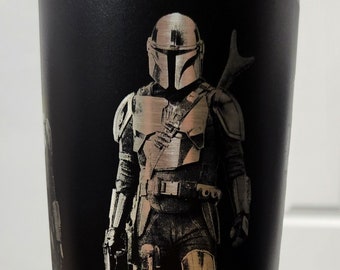 Engraved Mandalorian Tumbler