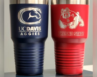 College University Tumbler- Laser engraved 30 oz