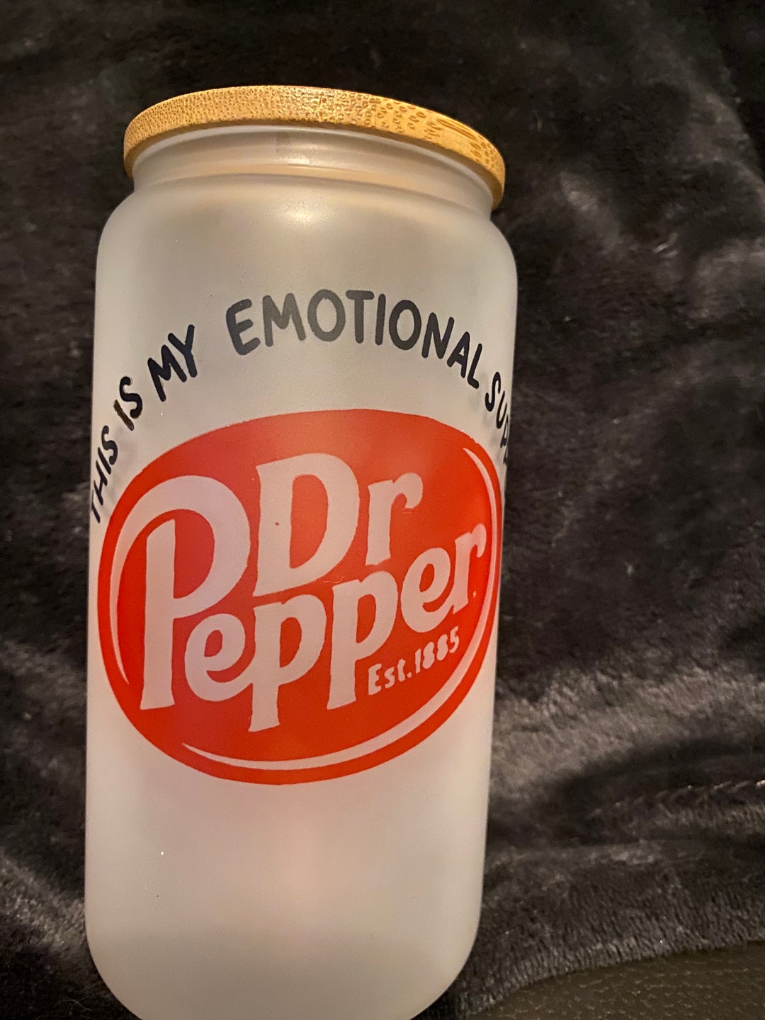 Dr Pepper Glass Cup Etsy