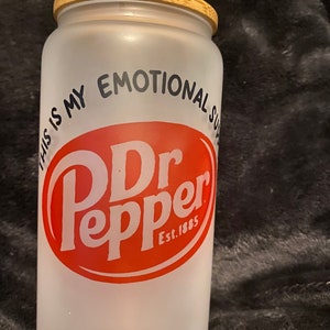Dr Pepper glass cup