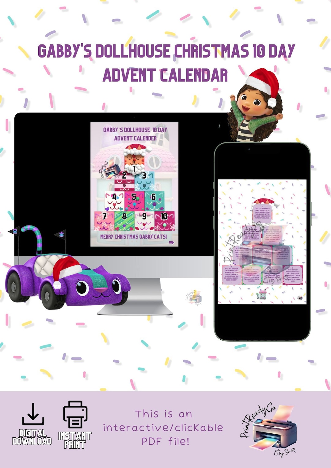 Gabby's Dollhouse Christmas Advent Calendar Etsy Gabby's Dollhouse Christmas Advent Calendar Etsy