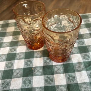 2 Vintage Anker hockend Milano, Honiggold 10 Unzen Trinkgläser, gekauft in den 60er Jahren