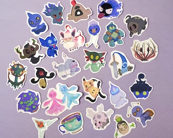 Ghost Pokemon Vinyl Stickers