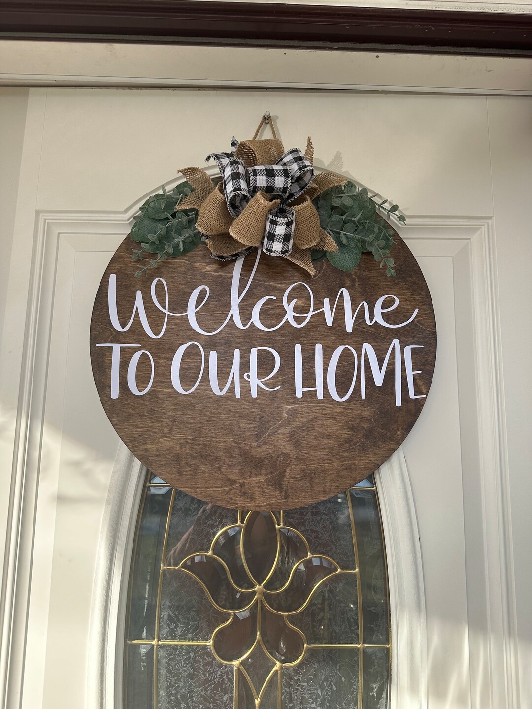 Welcome Sign Welcome Home Sign Door Decor Welcome Door Hanger Welcome