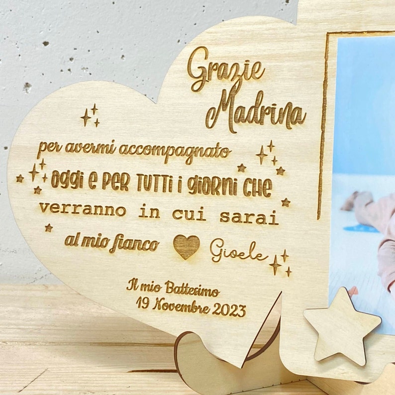 Ciieeo Portachiavi Creativo Cornice Portafoto a Forma di