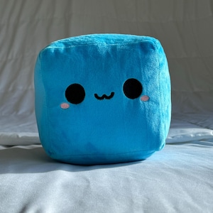 Plush Kawaii Cube - HoshiPlush Cube Pal - Handmade Soft Kawaii Cube