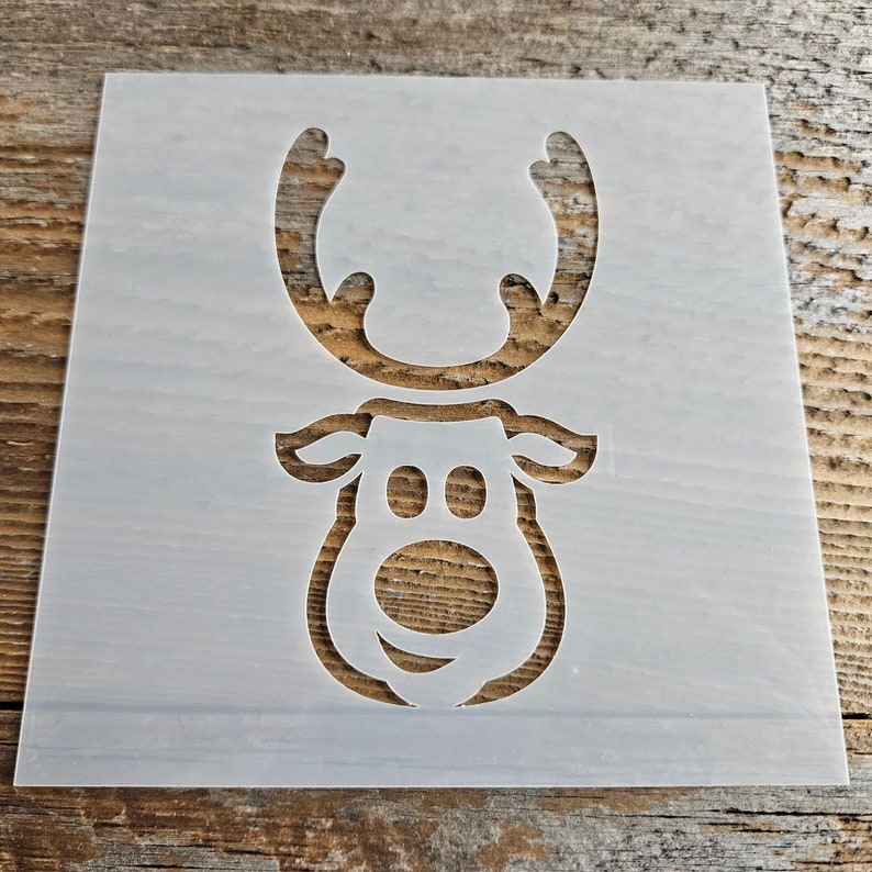Reindeer Antler 2 Reusable Mylar Stencil - Art Craft Supplies 4 Inch