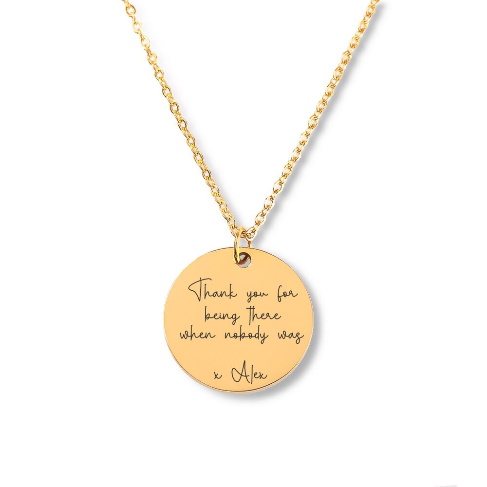 Necklace with personalized message deals