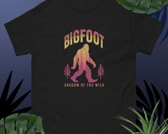 Bigfoot T-Shirt | Sasquatch Graphic Tee | Funny Cryptid Shirt for Men & Women | Cotton Outdoors Hiking Shirt | Bigfoot Gift Idea