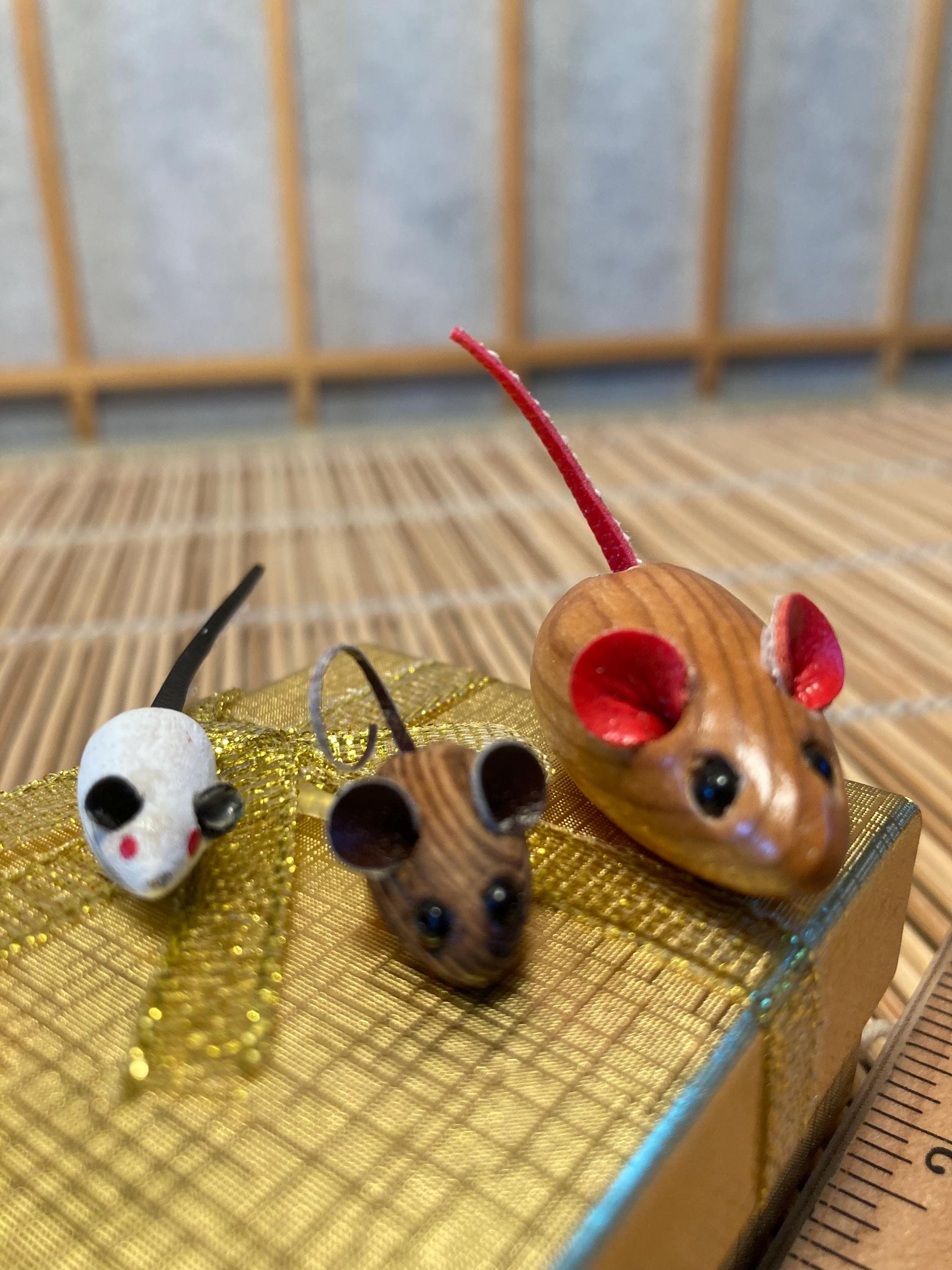 2匹のねずみとくつした ピーターラビット ロイヤルアルバート 置物 2匹