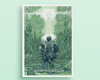 Annihilation Poster Print Movie poster Annihilation art Film poster