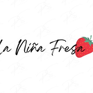 La Nina Fresa PNG, Strawberry, Spanish, Soy Fresa Y Que