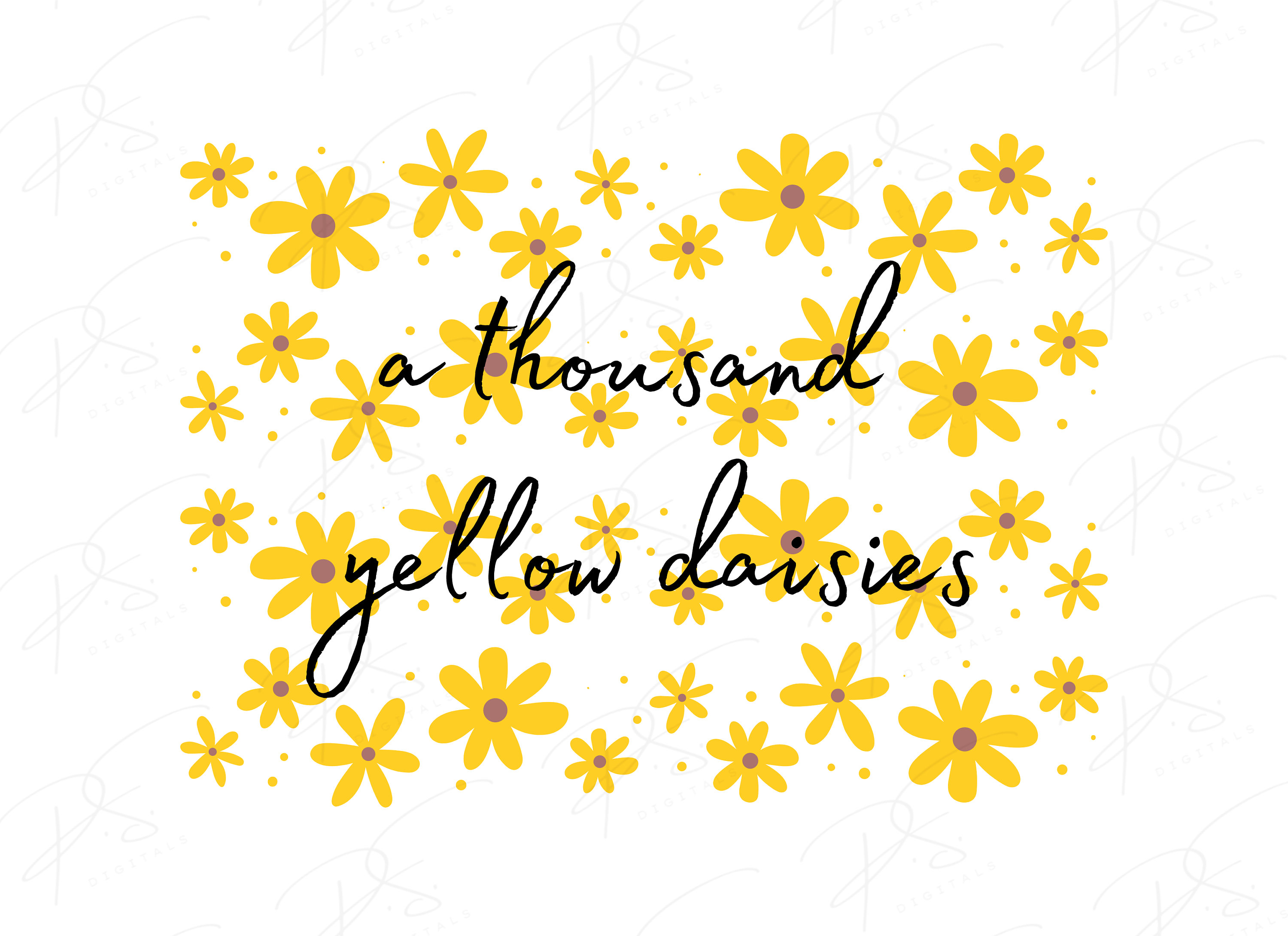A Thousand Yellow Daisies, T-shirt, Gilmore Girls, Love, PNG, SVG - Etsy