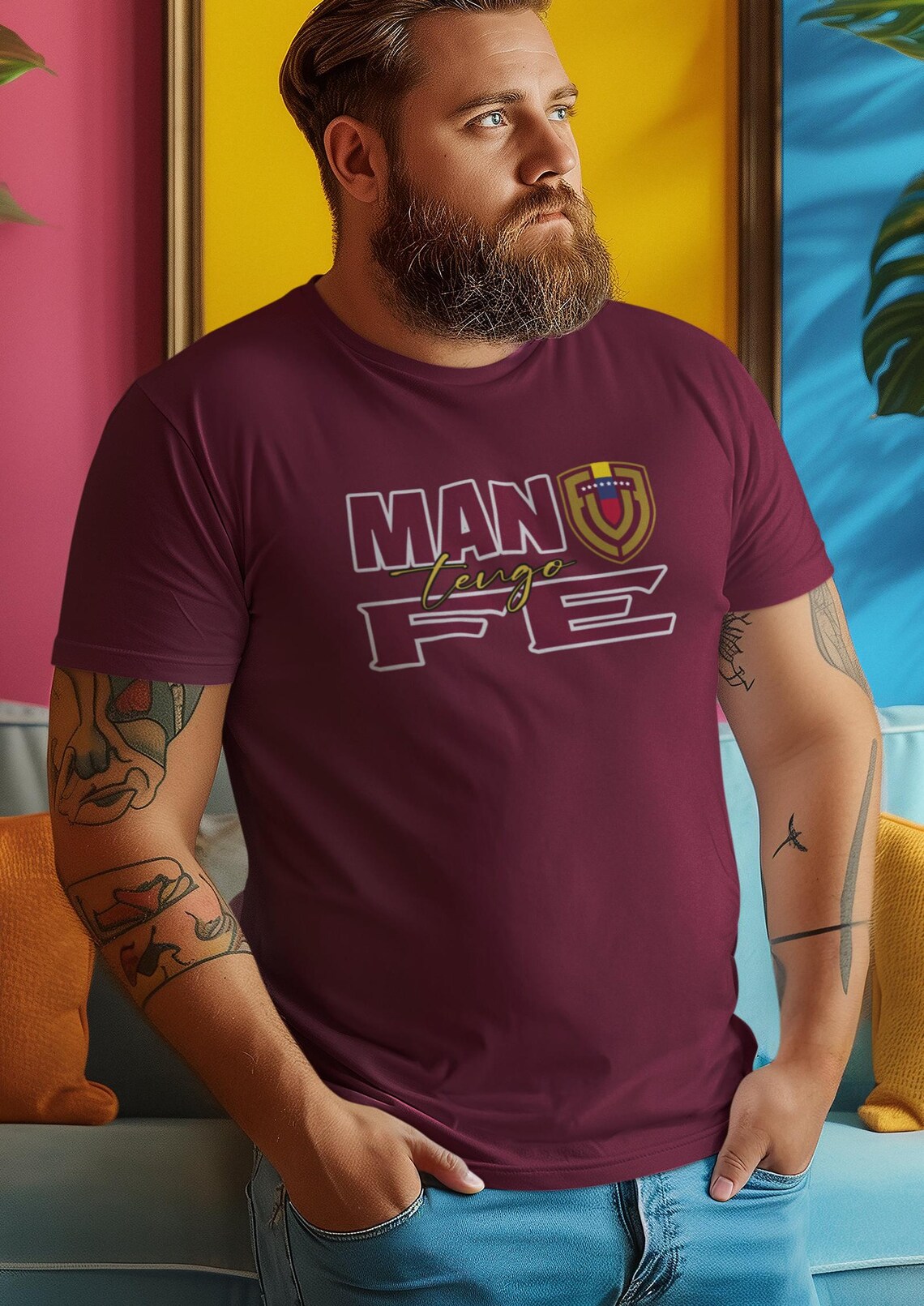 Camisa De La Vinotinto Venezuela Futbol Camiseta Venezuela 'Mano