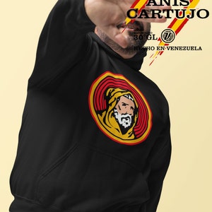 Anis Cartujo Hoodie, Anis Hoodie, Venezuelan Anis Hoodie, Venezuela Retro Hoodie, Hecho en Venezuela Hoodie, Venezuela Retro Hoodie, UNISEX