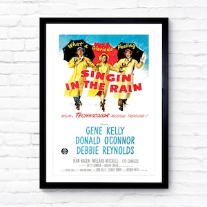 Singin&#39; in the Rain - Singing in the Rain - 1952 - Movie Poster - Film Poster - Cinema Poster - A1/A2/A3/A4/A5