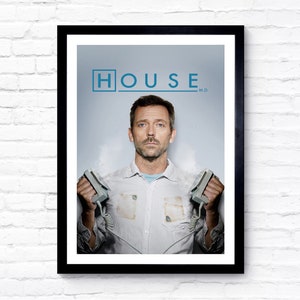 House - 2004 - TV Series - Movie Poster - Film Poster - Cinema Poster - A1/A2/A3/A4/A5