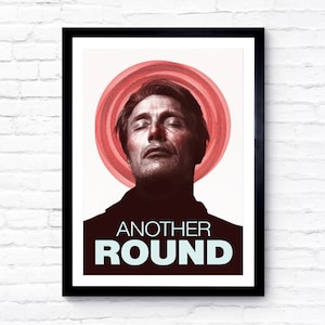 ムービーポスター アナザーラウンド フランス版 アートポスター アナザーラウンド フランス版映画ポスター 送料込 匿名
