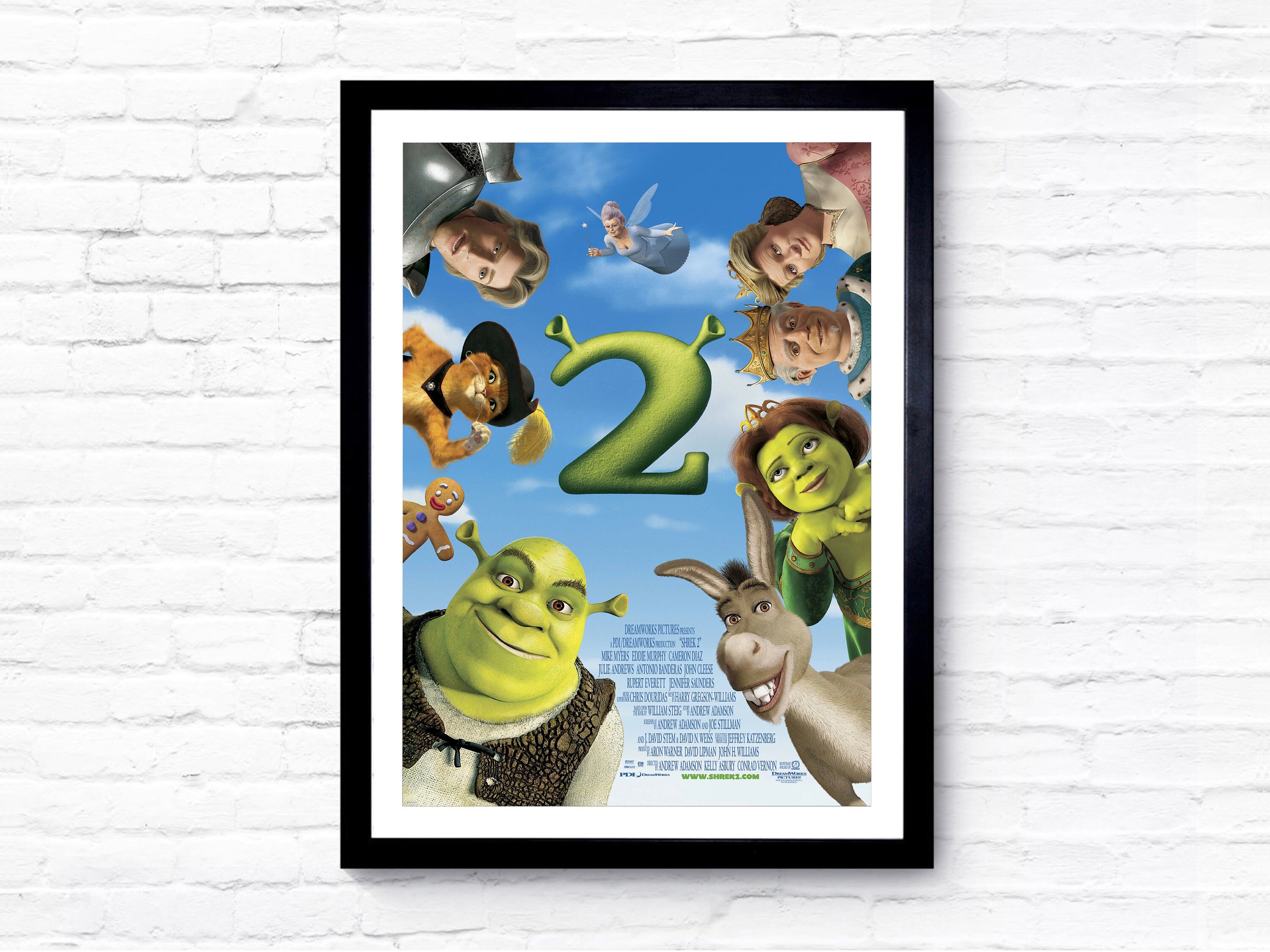 Shrek 2 2004 Movie Poster Film Poster Cinema Poster Etsy
