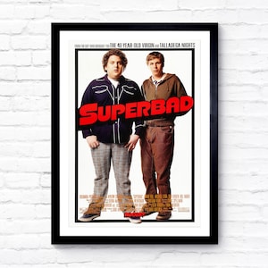 Superbad - 2007 - Movie Poster - Film Poster - Cinema Poster - A1/A2/A3/A4/A5