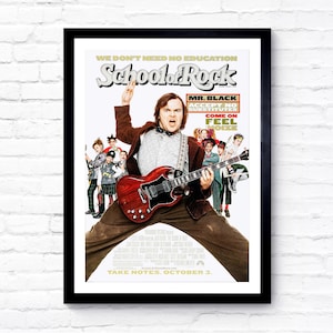School of Rock - 2003 - Movie Poster - Film Poster - Cinema Poster - A1/A2/A3/A4/A5