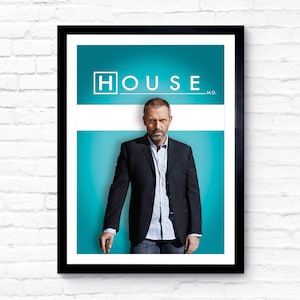 House - 2004 - TV Series - Movie Poster - Film Poster - Cinema Poster - A1/A2/A3/A4/A5