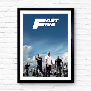 Fast Five - The Fast and the Furious - 2011 - Filmplakat - Filmposter - Kinoposter - A1/A2/A3/A4/A5