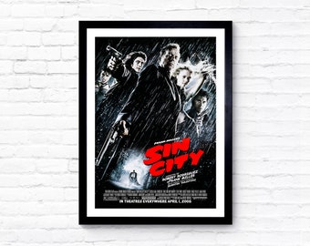 Sin City - 2005 - Movie Poster - Film Poster - Cinema Poster - A1/A2/A3/A4/A5